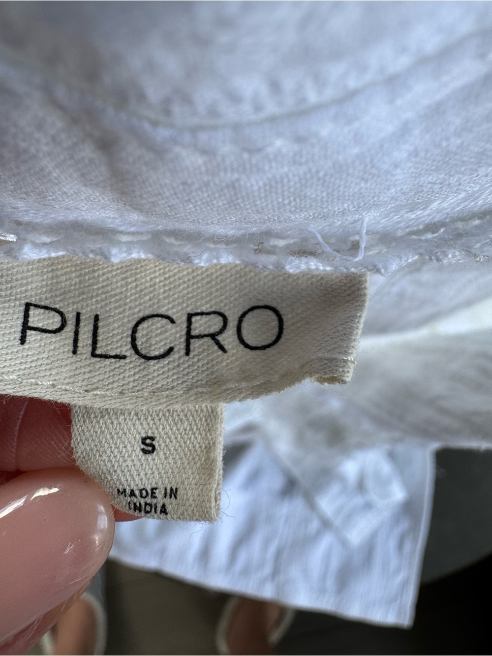 Pilcro White Linen Button Down Oversized Shirt